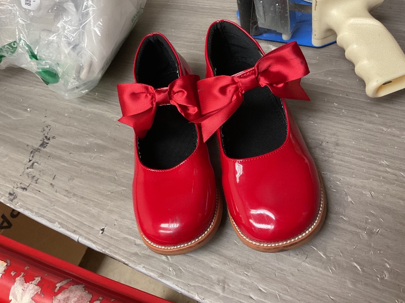 Photo 1 of see. Notes ………Kiderence Toddler Little Girls Mary Jane Dress Shoes School Oxford for Girls Red Flats Size 3M