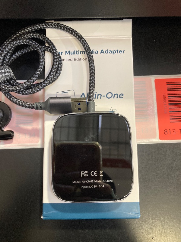 Photo 1 of 3-in-1 Wireless CarPlay Adapter, Car TV Mate Pro Max 2025 Upgraded [Metal & Glass Case] Convert Wired to Wireless Apple Car Play/Android Auto or HDMI for Fire TV Stick, Compatible for 2016+ Vehicles