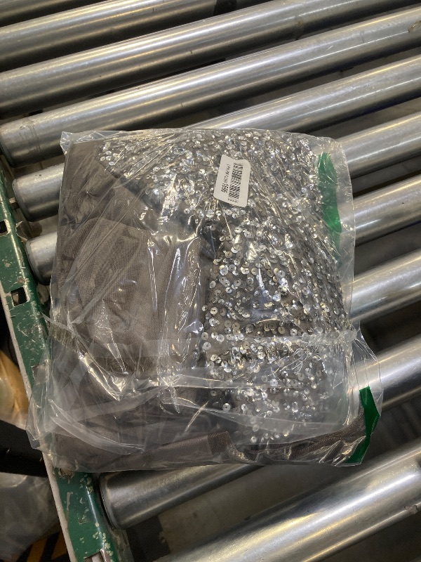 Photo 1 of Adrianna Papell Women's Beaded Illusion Gown, Lead, 16