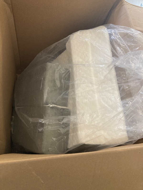 Photo 1 of BEYOUDO Reading Pillow for Sitting in Bed Adult, Back Pillow for Bed Sitting up, Reading & Bed Rest Pillows for Watching (White/Gray)