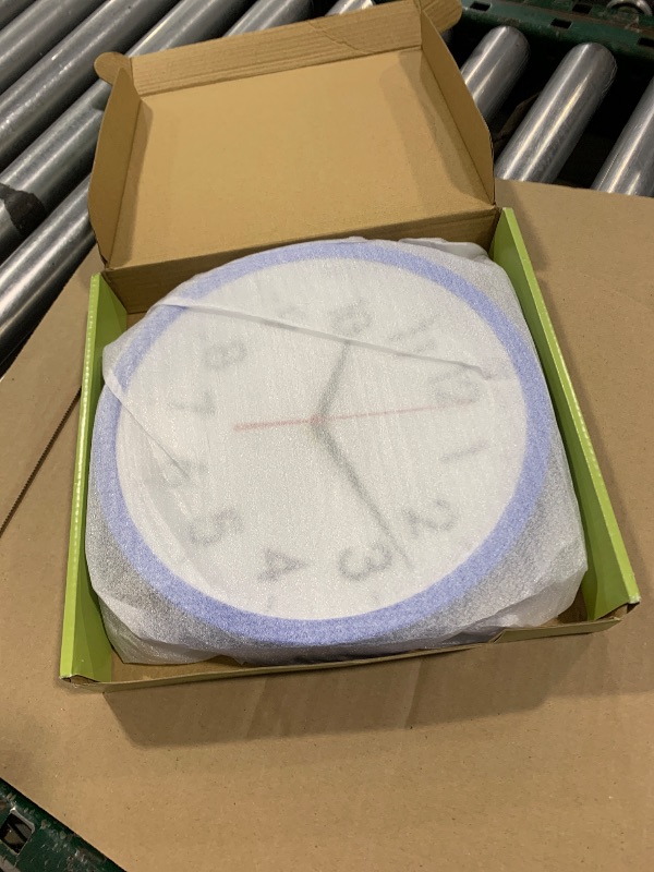 Photo 1 of AKCISOT Wall Clock 10 Inch Silent Non-Ticking Modern Clocks Battery Operated - Analog Classic for Office, Home, Bathroom, Kitchen, Bedroom, School, Living Room(Blue)