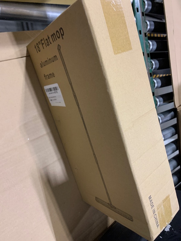 Photo 1 of 18 Professional Microfiber Mop Large Flat Mops for Floor Cleaning 4 Reusable Washable mop Pads Hardwood Cleaning System Wet and Dust Mop with 61in Long Stainless Steel Handle