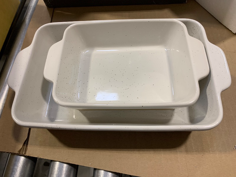 Photo 1 of HVH Baking Dish Set,  Farmhouse Style (White)