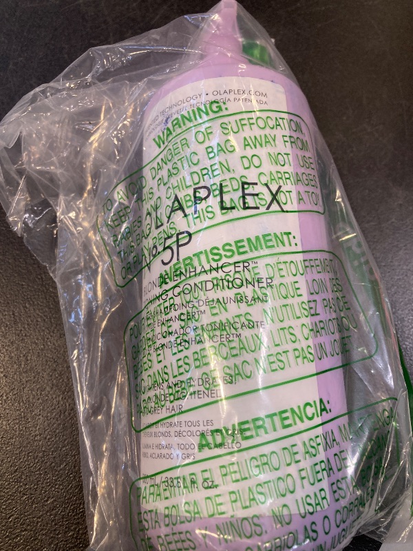 Photo 1 of Olaplex Nº.5P Blonde Enhancer Purple Toning Conditioner, Repairs, Hydrates, & Brightens All Blonde, Lightened, & Grey Hair, 1 Liter