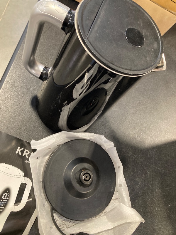 Photo 1 of KRUPS Smart Temp Electric Kettle: 1.7L Capacity, 5 Precise Temperature Settings, Digital Display, Cool-Touch Exterior, Cordless Design for Tea and Coffee Lovers