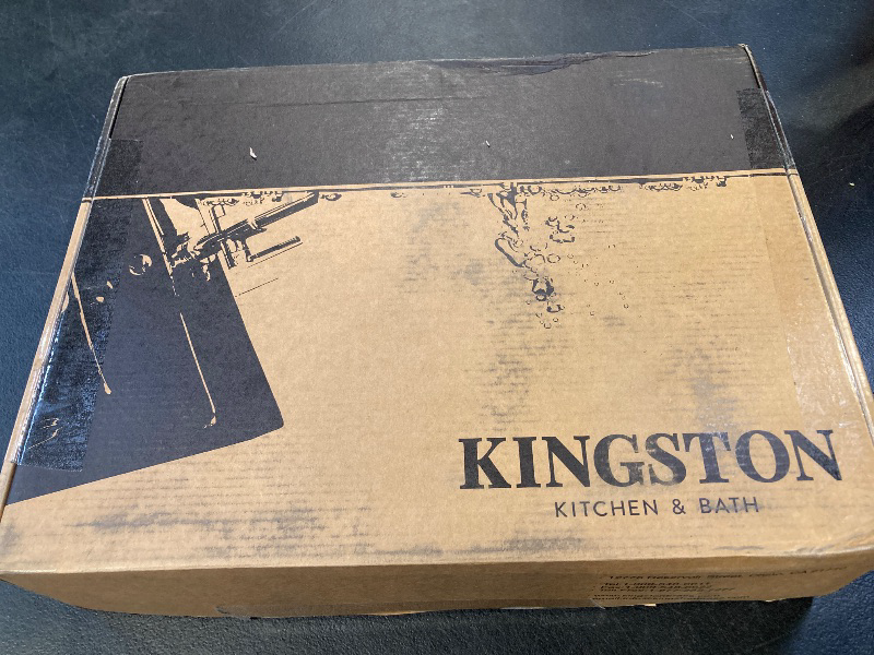 Photo 1 of Kingston Brass KS7758ALBS English Country Kitchen Bridge Faucet with Brass Sprayer, Brushed Nickel
