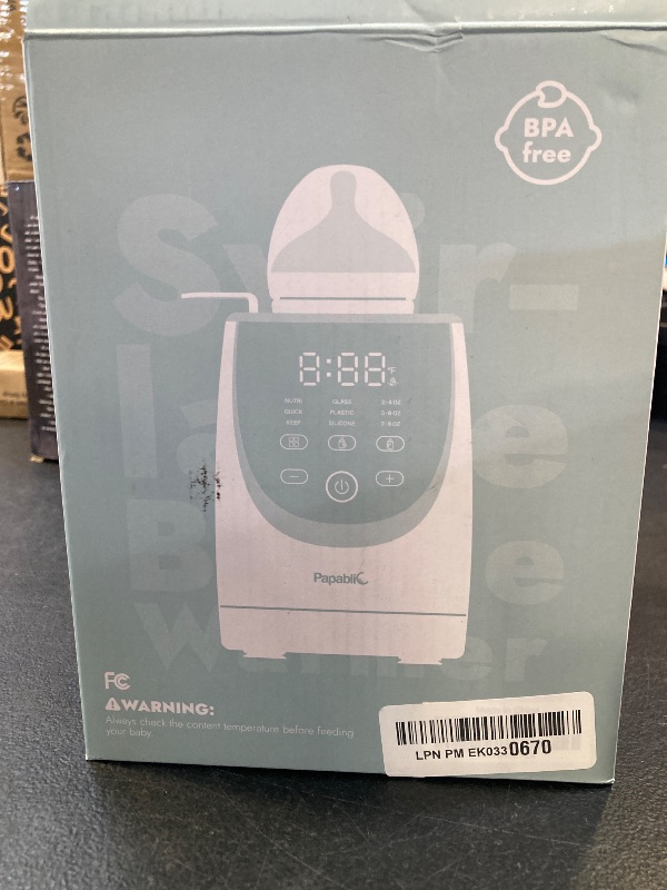 Photo 1 of Papablic NutriWarm™ Swirlable Bottle Warmer – Advanced Nutrient-Preserving Warming Technology, Fast and Even Warming for Breastmilk & Formula, Precise Temperature Control, Easy to Use