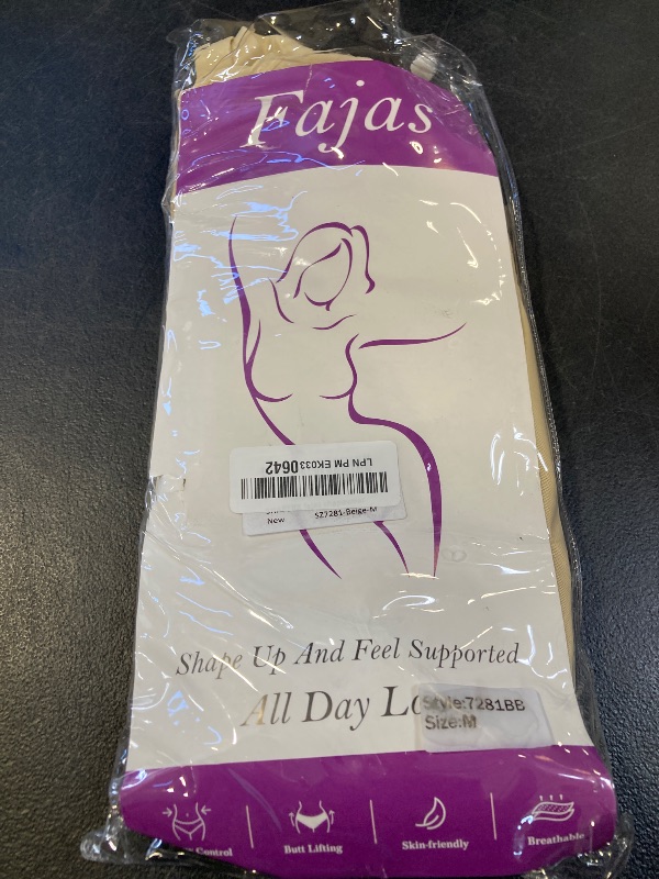 Photo 1 of SHAPERX Women's Fajas Colombians Shapewear Tummy Control Body Shaper Postpartum Garment Butt Lifter Bodysuit,SZ7281-Beige-M