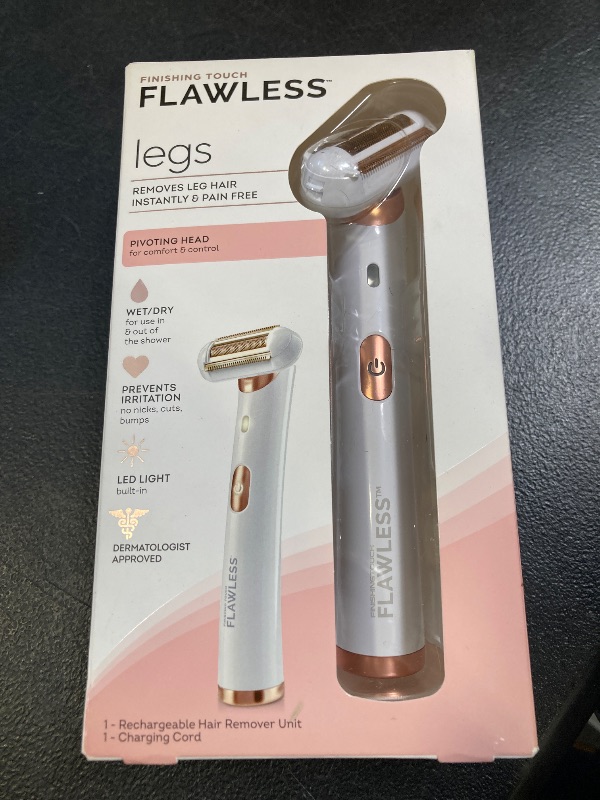 Photo 1 of Finishing Touch Flawless Legs, Electric Razor for Women, Pivoting Head Leg Hair Remover with LED Light for Instant and Painless Leg Hair Removal