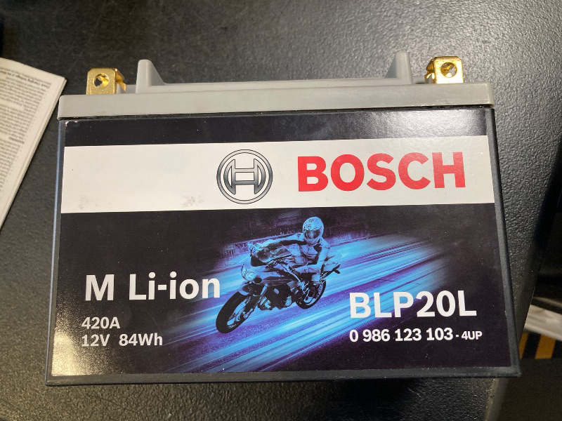 Photo 1 of BOSCH BLP20L, Group 20, Lithium Power Sport Battery, 420CA 12V for Motorcycle, ATV/UTV, 4-Wheeler, Snowmobile, Personal Watercraft, Scooter, and Jet Skis