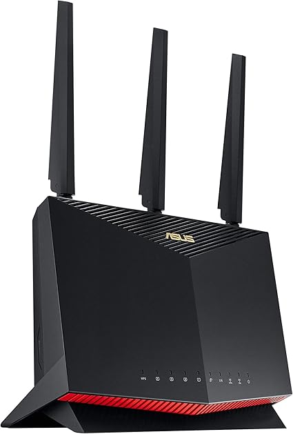 Photo 1 of ASUS RT-AX86U Pro (AX5700) Dual Band WiFi 6 Extendable Gaming Router, 2.5G Port, Gaming Port, Mobile Game Mode, Port Forwarding, Subscription-free Network Security, VPN, AiMesh Compatible
