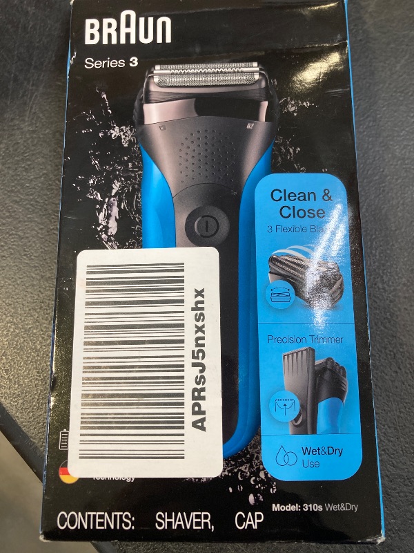 Photo 1 of Braun Electric Razor for Men, Series 3 310s Electric Foil Shaver, Rechargeable, Wet & Dry