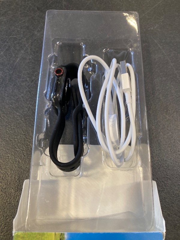 Photo 1 of Apple Watch Series 5 (GPS + Cellular, 40MM) - Stainless Steel Case with Black Sport Band (Renewed)