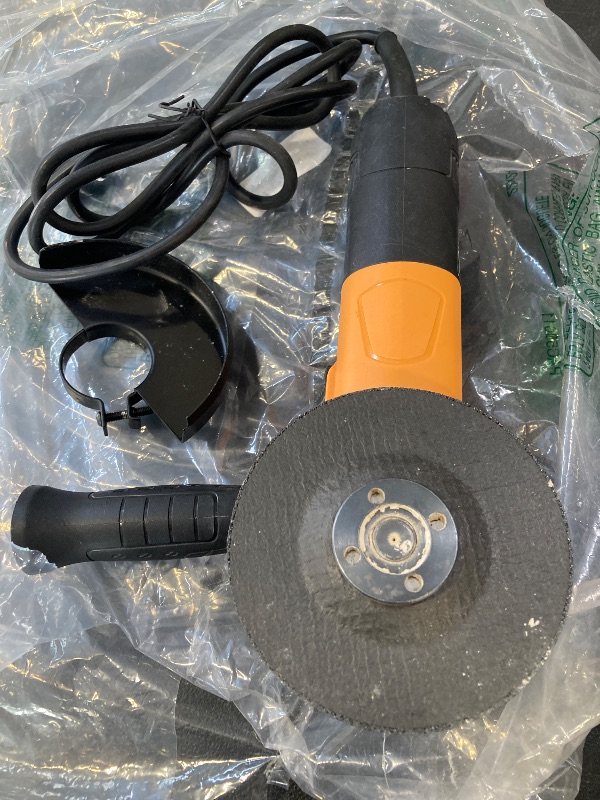 Photo 1 of Hoteche 4-1/2-Inch Angle Grinder 6-Amp Compact Grinder Tool for Metalworking and Masonry Cutting (Tool Only)