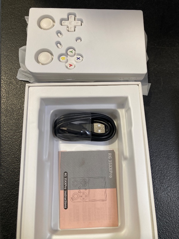 Photo 1 of RG 35XXPro Handheld Game Consoles Linux 64-bit System Portable Pocket Arcade Support 30+ Simulators WiFi Bluetooth HD Output White
