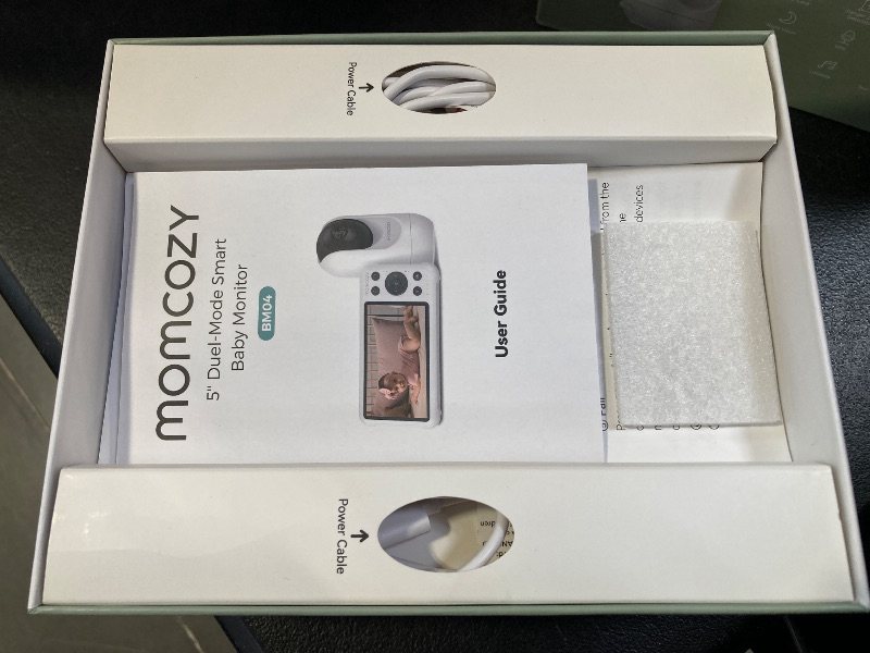 Photo 1 of Momcozy Smart WiFi Baby Monitor with Camera and Audio, 5" 1080P Screen with Wall Mount, Motion & Cry Detection, Safe Fence, Clear Night Vision, 5000mAh Battery, 2-Way Talk, Photo & Video Recording