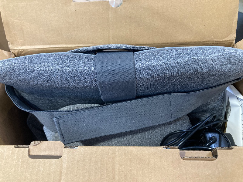Photo 1 of COMFIER Back Lumbar Support Pillow for Office,Car,Heated Back Support with 4 Shiatsu Massage Heads & Heating Function, Memory Foam Lumbar Pillow for Computer Gaming Chair-Gray