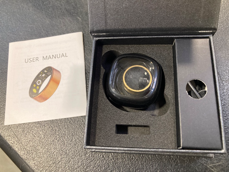 Photo 1 of Weylmd Smart Fitness Tracker Ring with Heart Rate Monitoring, Sleep Analysis, Blood Oxygen Tracking, Activity Monitoring, & Remote Camera Control - Waterproof Design, No Subscription Required (8#)