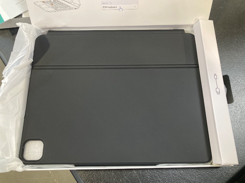 Photo 1 of ESR iPad Air 13 Inch Case Keyboard (M3/M2, 2025/2024) & iPad Pro 12.9 inch (3/4/5/6th Gen) Magic Keyboard, Easy-Set Floating Cantilever Stand, Precision Multi-Touch Trackpad, Rebound Series, Black