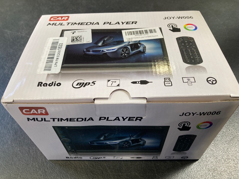Photo 1 of Upgrade Wireless Double Din Car Stereo with Carplay, Android Auto, Bluetooth, 4-Channel RCA, High Power, 2 Subwoofer Ports, 7" HD Capacitive Touchscreen Car Radio, Backup Camera, Audio Receiver