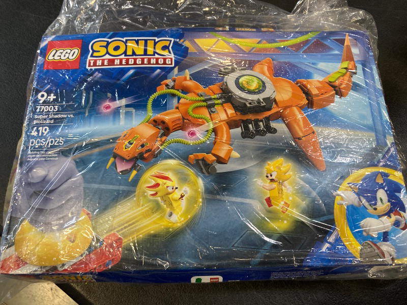 Photo 1 of LEGO Sonic The Hedgehog Super Shadow vs. Biolizard, Gamer Gift for Boys and Girls, Fun Collectible Playset for Kids and Video Game Character Fans Who Love Action Toys 77003