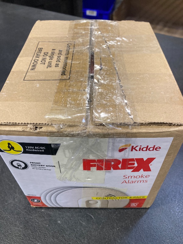 Photo 1 of Kidde i4618AC Battery Powered Hardwire Smoke Alarm, 4 Pack