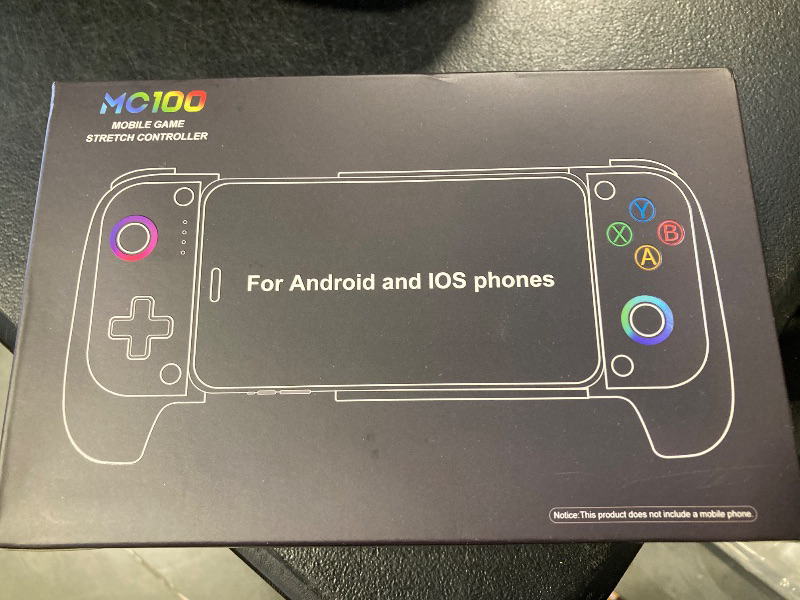Photo 1 of Mocagen Wireless Mobile Gaming Controller, Phone Controller for iPhone/Android with Big Grip,Led Light,Hall Effect Joysticks, Cell Phone Slide Controller for Handheld Gaming