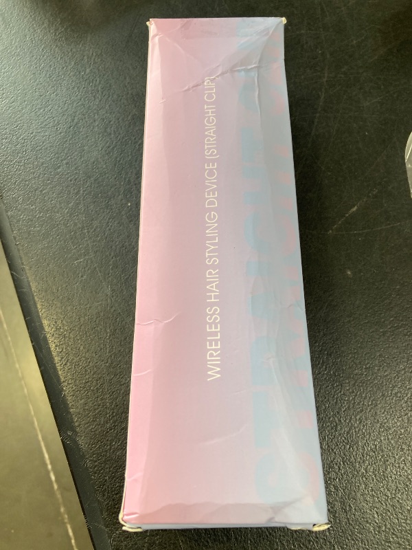 Photo 1 of Cordless Hair Straightener, Portable Flat Iron for Travel, 2 in 1 Hair Styling Tools for straightening and Curling, Lightweight on-The-go, 4000 mAh Battery, Fast USB-C Charging (White)