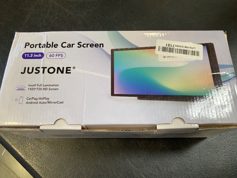 Photo 1 of [2025 Fully Laminated Screen] 11.3" Wireless CarPlay & Android Auto Portable Touch Screen - in-Cell Display, 1920x720, 60fps, Knob Controls, BT Mode for Cars, SUVs