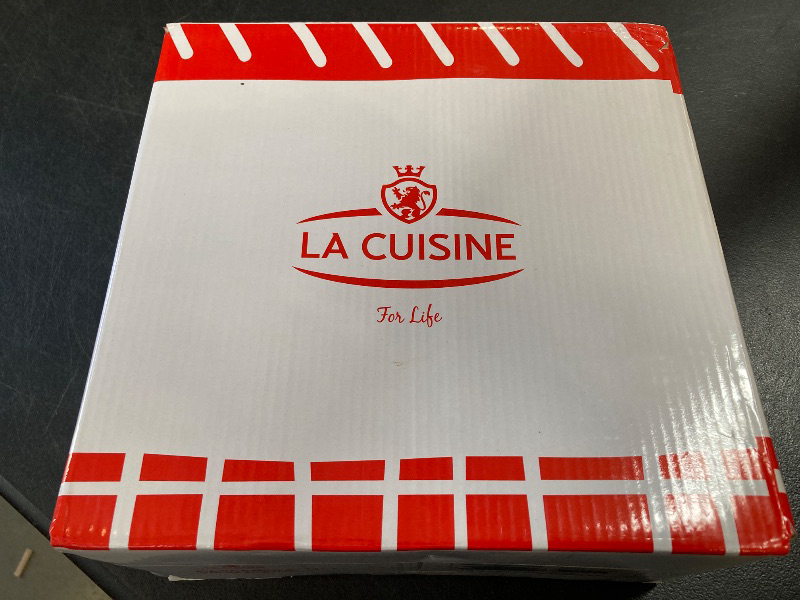 Photo 1 of La Cuisine Enameled Cast Iron Dutch Oven Casserole Dish Pot with Lid, 2.1 QT 7.8" /20cm Dia. Internal Matte Black Enamel Coating, 2-tone Teal Enamel Exterior, Oven Safe up to 500° F for bread baking