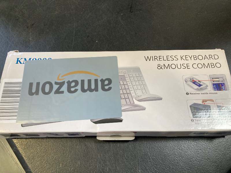 Photo 1 of Wireless Keyboard and Mouse Ultra Slim Combo, Top Mate 2.4G Silent Compact USB 2400DPI Mouse and Scissor Switch Keyboard Set with Cover, 2 AA & 2 AAA Batteries for PC/Laptop/Windows/Mac-Rose Gold Black