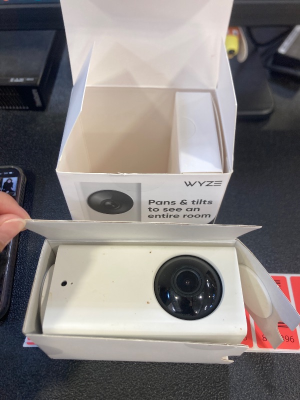Photo 1 of WYZE Cam Pan v2 1080p Pan/Tilt/Zoom Indoor Security Camera with Color Night Vision, Motion and Sound Detection, Wi-Fi Smart Home Security Camera Compatible with Alexa & Google Assistant, White
