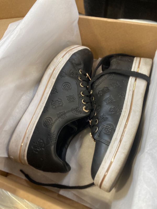 Photo 1 of Guess Women's STASEY Sneaker, Black 001, 9.5