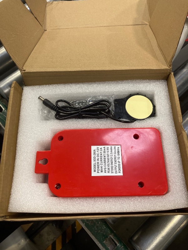 Photo 1 of 10KM 2J Portable Electric Fence Energizer, Waterproof Fence Charger for Livestock Cattle Horse, AC or Battery Powered, Alarm Function
