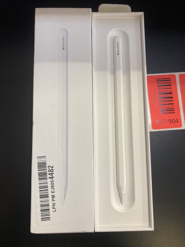 Photo 1 of Apple Pencil Pro: Latest Model - Device Compatibility Check Required - Pixel-Perfect Precision, Tilt and Pressure Sensitivity, Perfect for Note-Taking, Drawing, and Art. Charges and Pairs Magnetically