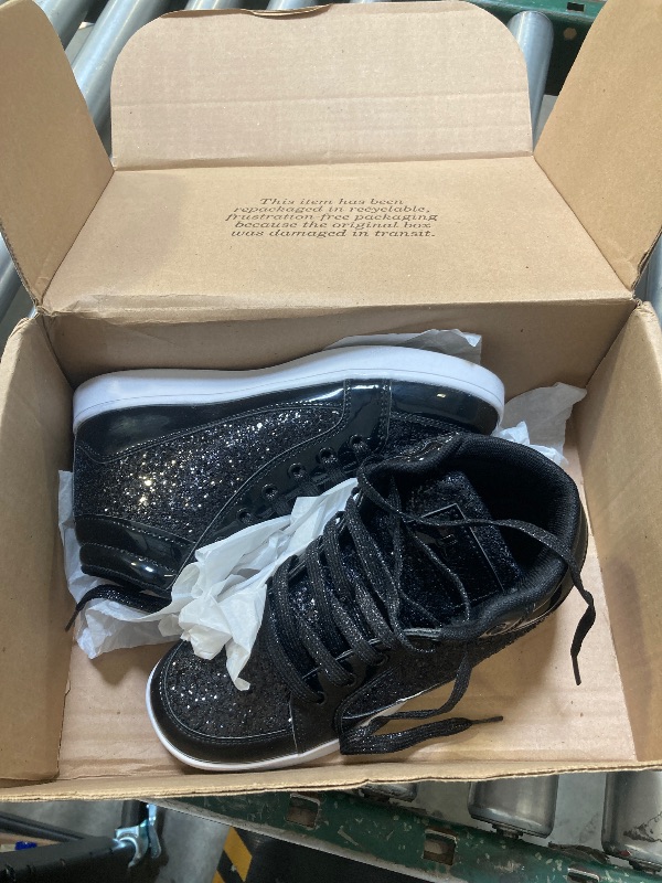Photo 1 of IGxx Glitter Shoes for Men High Top Flashing Party Casual Lace-up Sneakers Men 6