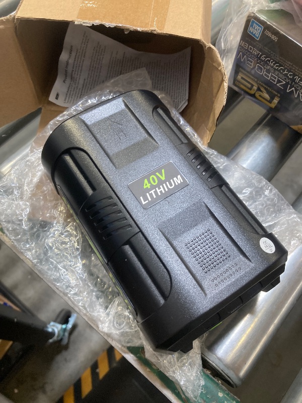 Photo 1 of MAFACBAC 6Ah 40V Lithium Battery: Replacement for Ryobi 40 Volt Battery OP40401 OP40602 OP4026 OP40501 OP40261 - Compatible with Ryobi 40V Lawn Mower