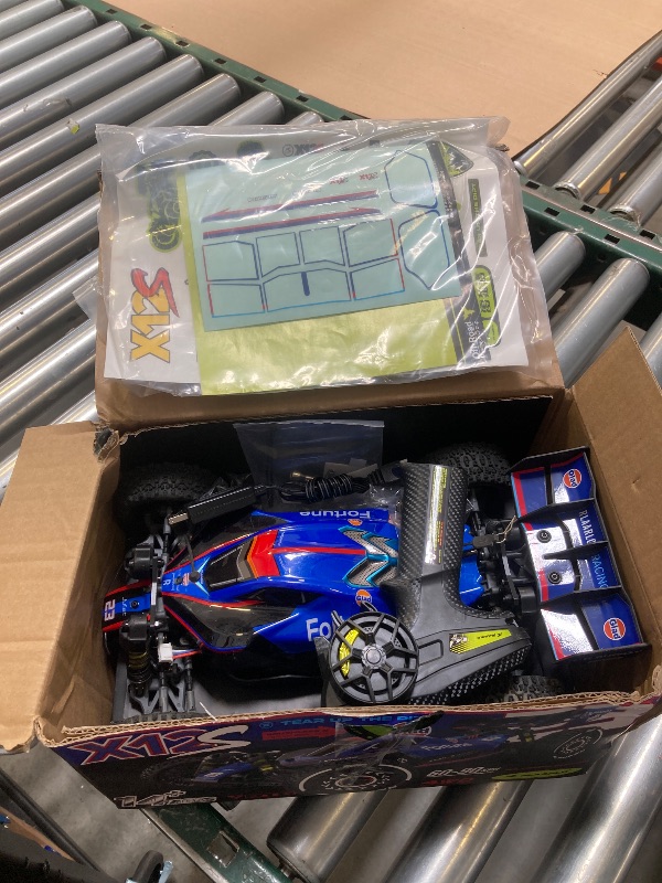 Photo 1 of VIRCAS 1/12 Brushelss RC Cars for Adult Top Speed 50+ MPH RC Buggy All Terrain RC Truck 4W Off-Road Monster Trucks Waterproof Remote Control Car with 3S Battery (Blue)