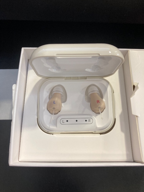 Photo 1 of OTC Hearing Aids for Seniors, Rechargeable Hearing Amplifiers Devices with Noise Cancelling, Superior Sound Quality for Women Men Hearing Loss, Auto On/Off