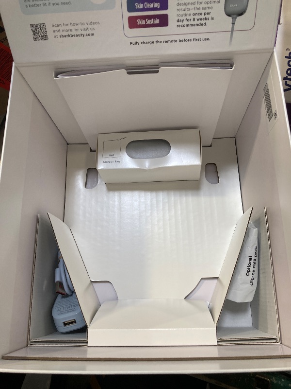 Photo 1 of Shark CryoGlow LED Face Mask with Under-Eye Cooling, Anti-Ageing & Blemish Repair, Red & Blue LED, Infrared Light Therapy, USB-C, Remote Control, Storage Bag, Blue Frost, FW312