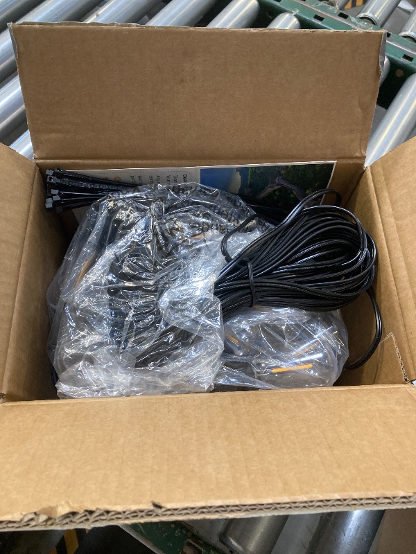 Photo 1 of Brightown Outdoor Solar String Lights Waterproof 58FT with 25 Shatterproof ST38 LED Bulbs, 2700K Solar Lights Outdoor with Remote, Solar String Lights for Outside, Camping, Yard, Party Decor