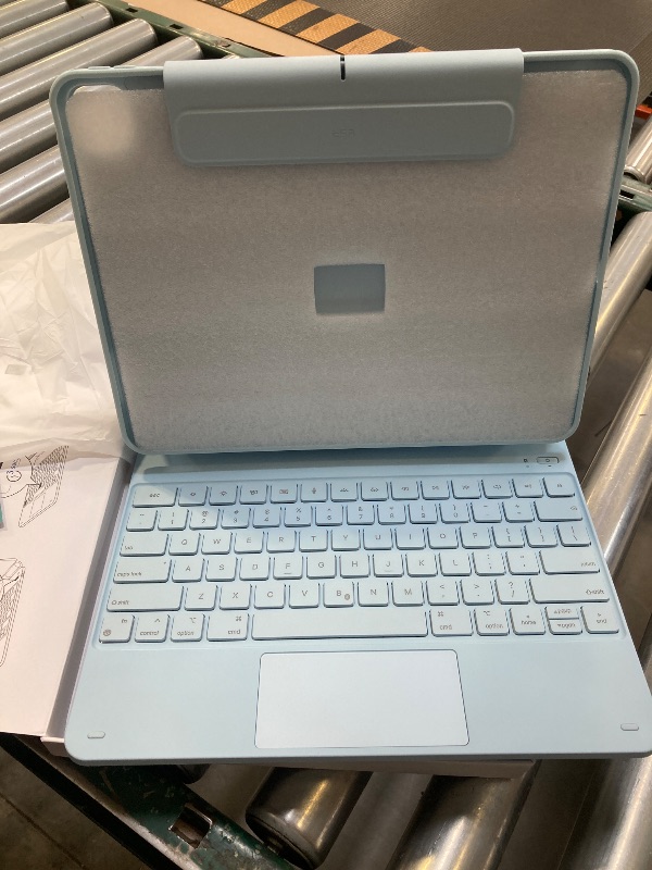 Photo 1 of ESR iPad Pro 13 Inch Case with Keyboard (M4, 2024), iPad Pro 13 Keyboard Case with Easy-Set Magnetic Stand, Portrait/Raised Modes for iPad Pro 13 Keyboard, Removable Case, Rebound 360 Series, Blue