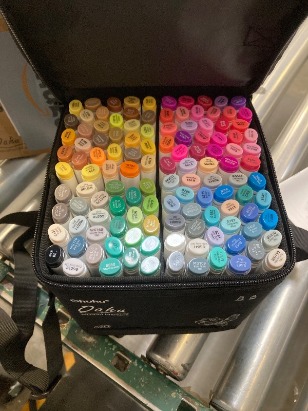 Photo 1 of Ohuhu Alcohol Based Art Markers - Double Tipped Coloring Marker Set for Adults Coloring Students Beginners Sketching Illustration - 120 Colors - Chisel & Fine - Oahu of Ohuhu Markers - Refillable Ink