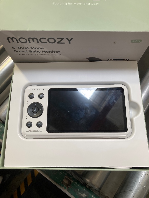 Photo 1 of Momcozy Smart WiFi Baby Monitor with Camera and Audio, 5" 1080P Screen with Wall Mount, Motion & Cry Detection, Safe Fence, Clear Night Vision, 5000mAh Battery, 2-Way Talk, Photo & Video Recording