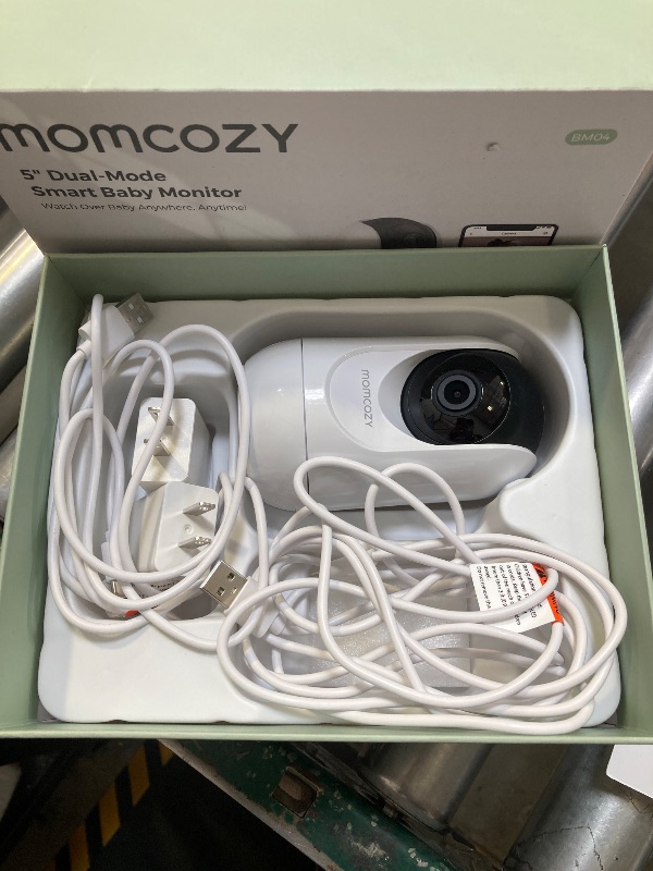 Photo 1 of Momcozy Smart WiFi Baby Monitor with Camera and Audio, 5" 1080P Screen with Wall Mount, Motion & Cry Detection, Safe Fence, Clear Night Vision, 5000mAh Battery, 2-Way Talk, Photo & Video Recording
