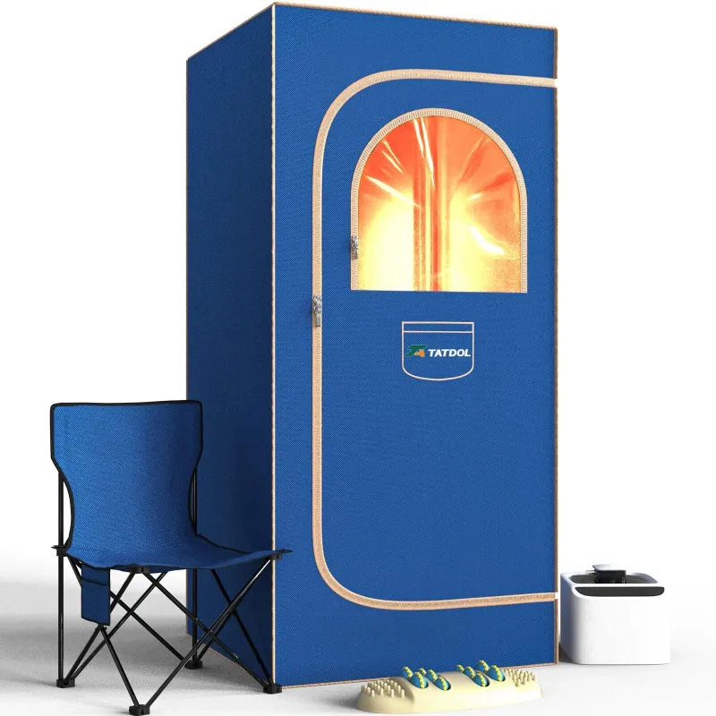 Photo 1 of TATDOL Portable Home Steam Sauna Box, Full Size Personal Thicken 600D Sauna Tent