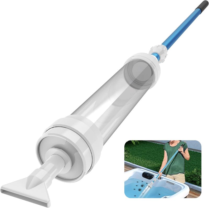 Photo 1 of Spa Vacuum Compatible With 6250 Paradise Power - Self-Contained, No Pumping, Batteries - Picks up Rocks, Pennies, Beach Sand in Hot Tub, Above Ground Pool
