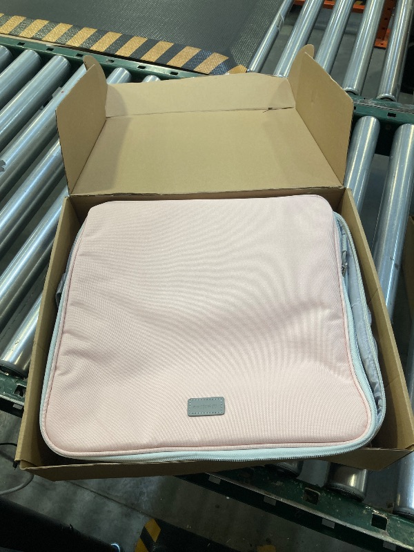 Photo 1 of Zipper Binder, 3 Inch D-Ring 3 Ring with Water Bottle Holder,700 Sheet Capacity-Multiple Pockets,Binder with Strap for School/Office, Fit for 13" Tablet/Laptop,Patent Design-Pink
