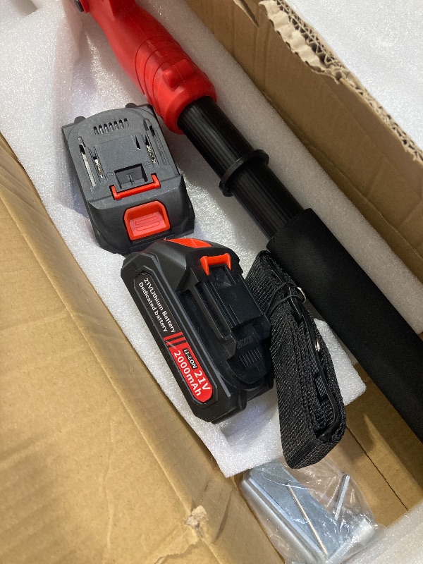 Photo 1 of Electric Pruning Shears with Telescopic Rod, 50mm 1.96" Cutting Diameter Cordless Pruner with 2 Rechargeable Batteries, Tree Branch Cutter with SK7 Blade for Gardening Pruning
