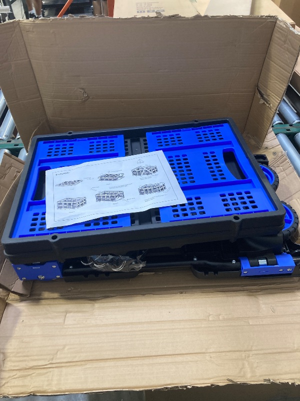 Photo 1 of Hand Truck Adjustable Trolley, Folding Truck Transporter, Multi-Purpose Dual-Purpose Vehicle Can Load 75kg/165ib (Color : Style2)
